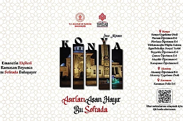 Vakıflar Konya Bölge Müdürlüğü iftar noktaları belli oldu