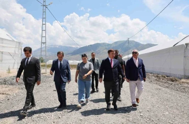 Vali Aydoğdu Toplu Sera Bölgesi’nde üreticilerle buluştu 