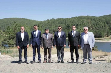 Vali Işın, Kayı Köyü Göleti’nde incelemelerde bulundu 