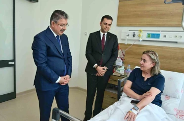 Vali Yılmaz’dan şehitin kardeşine ’geçmiş olsun’ ziyareti 