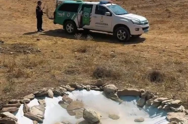 Van jandarmasından yaban hayatına minik su havuzları 