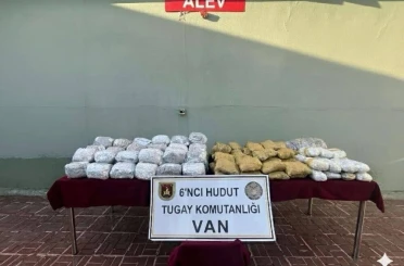 Van sınır hattında 109 kilogram uyuşturucu ele geçirildi 
