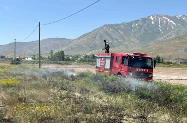 Van’da anız yangını 
