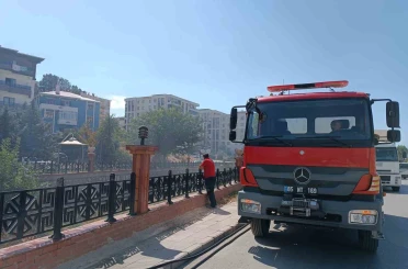 Van’da kuru ot yangını 