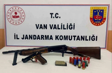 Van’da silah ele geçirildi 