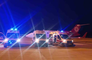 Van’dan İstanbul’a uçak ambulansla hasta sevki 
