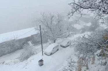 Van’ın Bahçesaray ilçesinde kar etkili oldu 