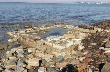 Yağışlar sonrası Kuşadası’nda tarih gün yüzüne çıktı 