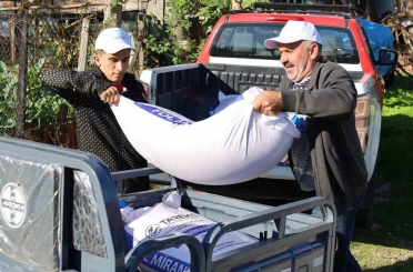 Yangın mağduru çiftçilere tarımsal destek 