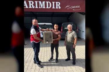 Yaralı halde bulunan leylek, koruma altına alındı 