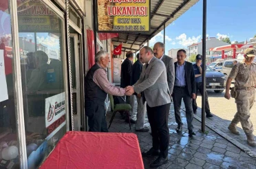 Yeni Kaymakam Güvenç’ten Arpaçay’da esnafla ilk buluşma 