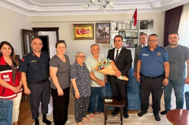 Yeni kaymakamın ilk durağı şehit evi oldu