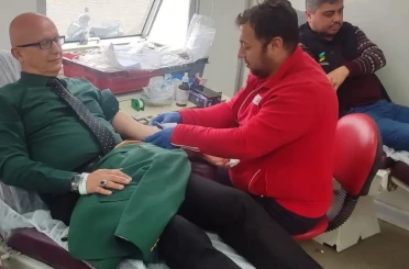 Yenipazar İlçe Milli Eğitim’den kan bağışına destek 