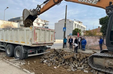 Yenipazar’da yol çalışmaları hızlandı 