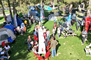 Yeşilyurt’ta aile bağlarını güçlendiren çadır kampı düzenlendi 