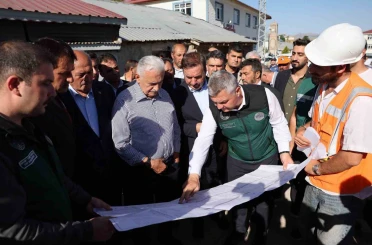 Yıldırım Otlukbeli’ndeki Taşkın Koruma Projesini inceledi 