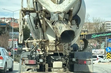 Yola beton döken mikser sürücüsüne 839 bin lira ceza 