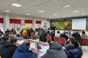 Yozgat Belediyesi İtfaiye ekipleri İl Özel İdare’de 50 personele eğitim verdi