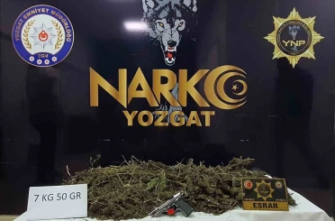 Yozgat’ta 7 kilo esrar ele geçirildi 