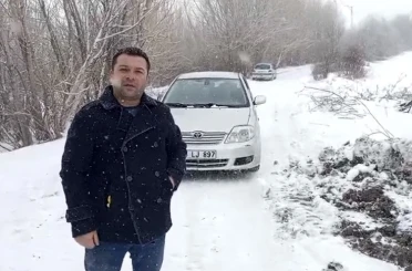 Yozgat’ta mahsur kalan araç özel idare ekiplerince kurtarıldı 