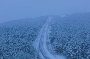 Yozgat’ta mevsimin ilk karı yağdı 
