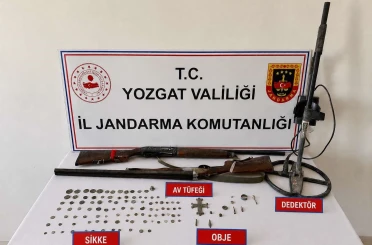 Yozgat’ta tarihi eser nitelikli objeler ele geçirildi 