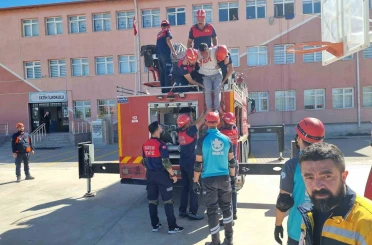 Yozgat’ta tatbikat gerçeği aratmadı