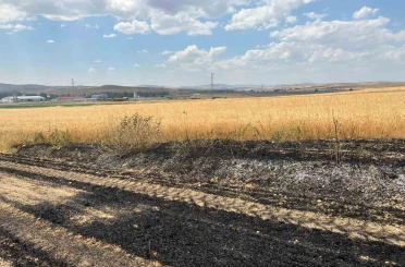 Yozgat’ta yaklaşık 10 dönüm ekili arazi yandı 
