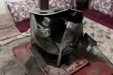 Yüksekova’da odun sobasında patlama: Bir aile ölümden döndü 