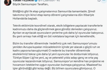 Yüksel Yıldırım: "Ayrılan oyuncuların yerine çok daha iyilerine bakıyoruz" 