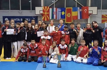 Yunusemre’nin judocuları Makedonya’dan zaferle döndü 