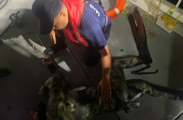 Yüzerek Yunanistan’a geçmeye çalıştı 