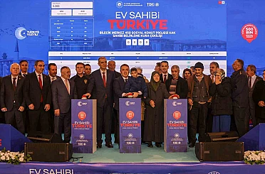 "Yüzyılın Konut Projesi" kapsamında inşa edilecek bin 419 adet sosyal konutun kura çekimi gerçekleştirildi 