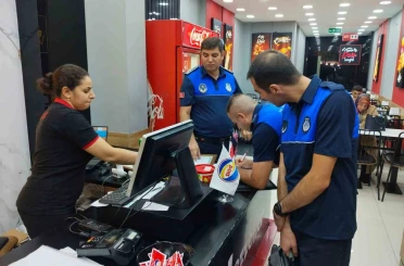 Zabıta ekiplerinden lokanta, kafe ve fast food işletmelerine denetim 