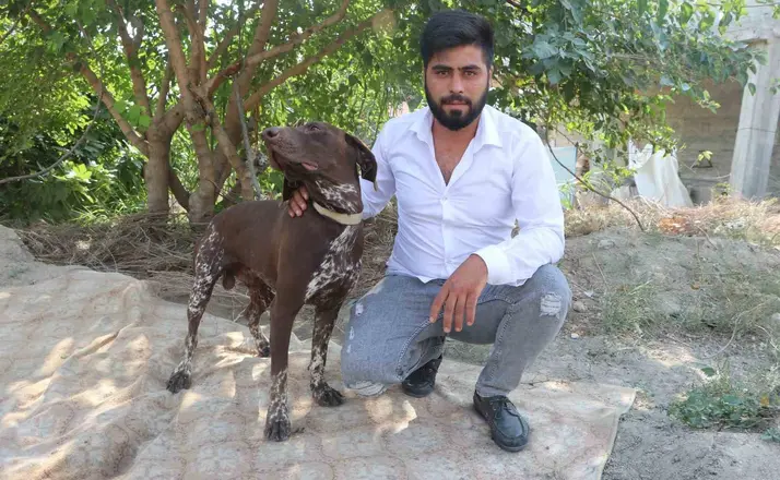 Adana’da köpeğe sopayla şiddet güvenlik kamerasında
