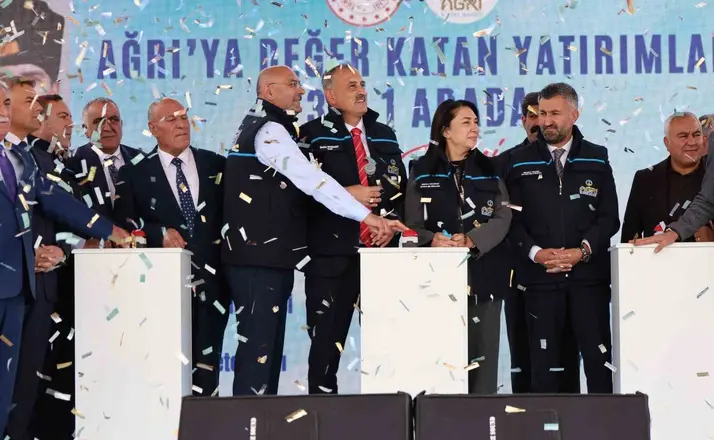 Ağrı’da altyapı ve sanayiye yönelik dev yatırımlar hizmete alındı
