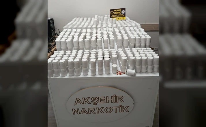 Akşehir’de uyuşturucu operasyonu: 38 bin hap ele geçirildi