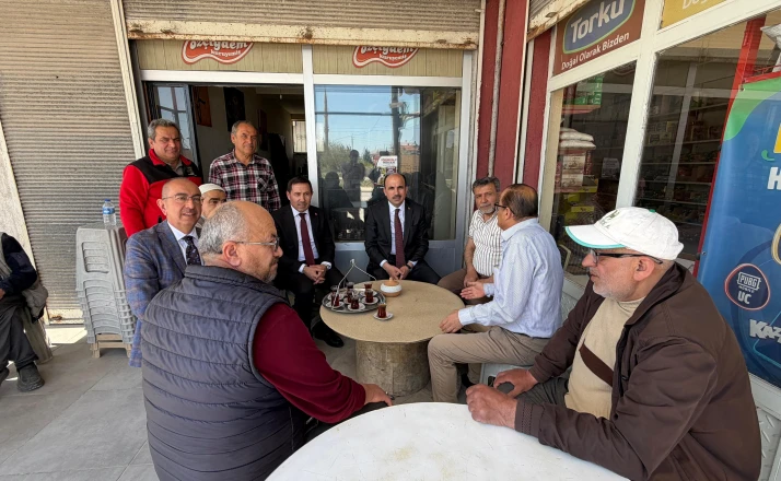 Altay, Kılca ve Kavuş, esnaf ve vatandaşlarla buluştu