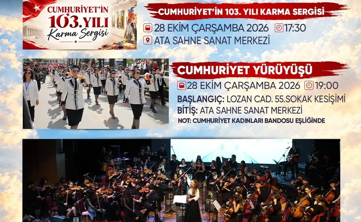 Atakum’da Cumhuriyet’in 103. yılına özel kutlama
