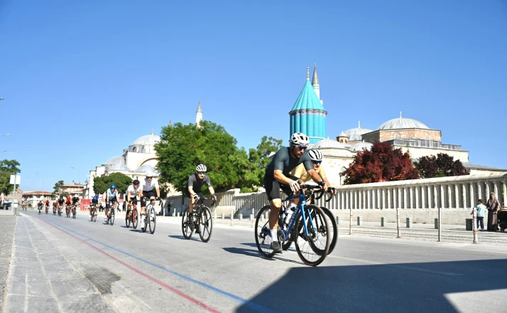 Avrupa bisiklet başkenti Konya’da Granfondo bisiklet yol yarışı heyecanı yaşandı