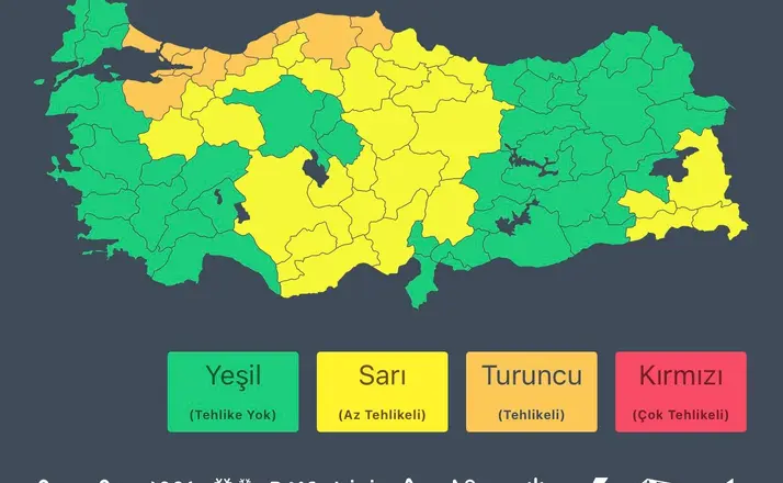 Bakan Kurum: "Yarın yağışlara karşı 10 ilimiz için turuncu kodlu uyarı yapıldı"

