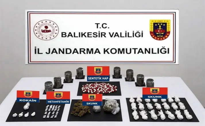 Balıkesir’de 13 ilçede uyuşturucu operasyonu; 46 şüpheliye gözaltı
