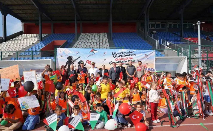 Bartın’da Filistin’e destek için uçurtma etkinliği düzenlendi
