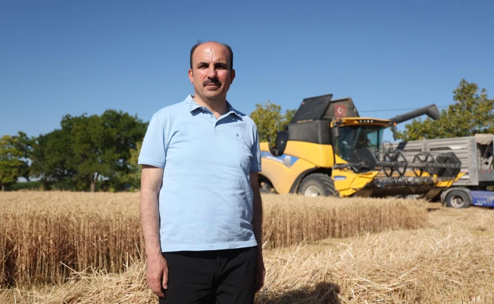 Başkan Altay Altınekin’de hasat yaptı