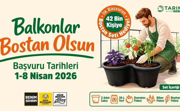 Başkan Altay: “Balkonlar Bostan Olsun Projesi ile 42 bin kişiye sebze yetiştirme seti hediye edeceğiz”