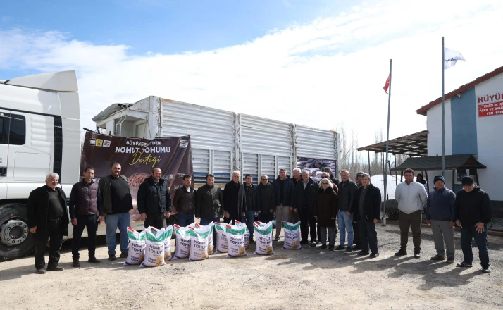 Başkan Altay: “Çiftçimize 115.875 kilo nohut desteğinde bulunduk”