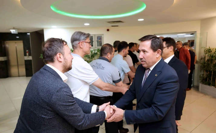 Başkan Kılca, mesai arkadaşlarıyla bayramlaştı