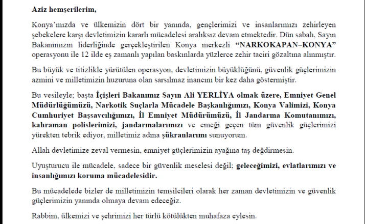 Baykan’dan Operasyona Destek