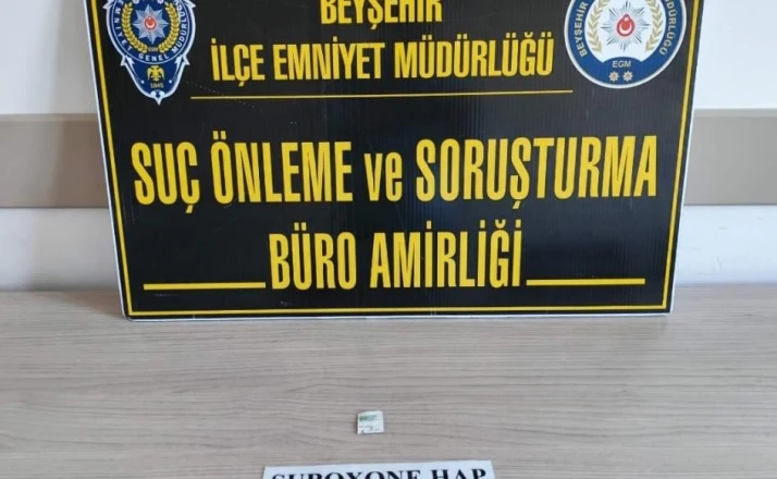 Beyşehir'de polis ekiplerinden uyuşturucu ve kaçakçılık operasyonu