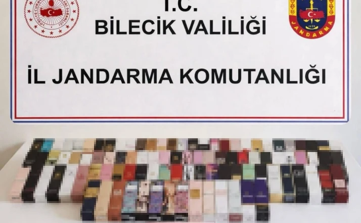 Bilecik’te 300 bin liralık kaçak parfüm ele geçirildi